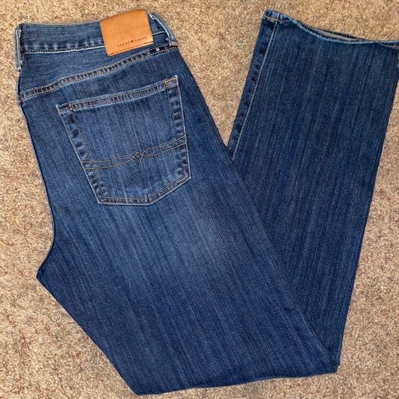 Lucky Brand Men 363 Vintage Straight Medium Wash Denim Jeans Size 32 x 32 - Picture 1 of 2